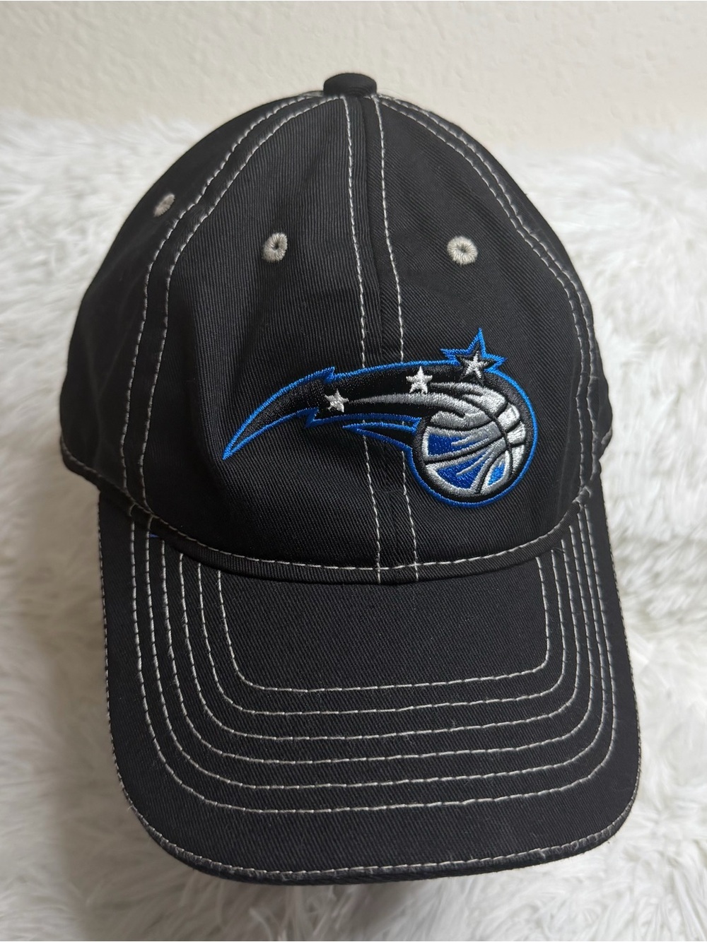 Orlando Magic Youth or Men’s Black Baseball Cap with Blue & Silver Logo